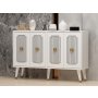 HANAH HOME Komoda Derasi White Gold - slika 2
