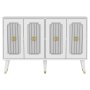 HANAH HOME Komoda Derasi White Gold - slika 3