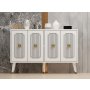 HANAH HOME Komoda Derasi White Gold - slika 1