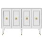 HANAH HOME Komoda Hartın White Gold - slika 3