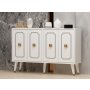 HANAH HOME Komoda Roland White Gold - slika 2