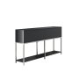 HANAH HOME Komoda Lord Anthracite Silver - slika 3