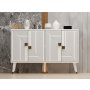HANAH HOME Komoda Ahart White Gold - slika 1