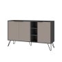 HANAH HOME Komoda Clara Console Anthracite Light Mocha - slika 3
