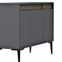 HANAH HOME Komoda Asude Anthracite Walnut - slika 5