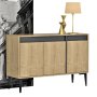 HANAH HOME Komoda Asude Sapphire Oak Anthracite - slika 2