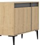 HANAH HOME Komoda Asude Sapphire Oak Anthracite - slika 5