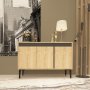 HANAH HOME Komoda Asude Sapphire Oak Anthracite - slika 1