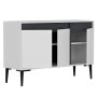 HANAH HOME Komoda Asude White Anthracite - slika 4