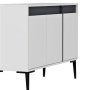 HANAH HOME Komoda Asude White Anthracite - slika 5