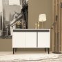 HANAH HOME Komoda Asude White Anthracite - slika 1