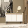 HANAH HOME Komoda Asude White Sapphire Oak - slika 1