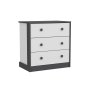 HANAH HOME Komoda Life White Anthracite - slika 3