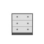 HANAH HOME Komoda Life White Anthracite - slika 4