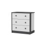 HANAH HOME Komoda Life White Anthracite - slika 5