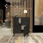 HANAH HOME Komoda Makro Black - slika 2