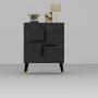 HANAH HOME Komoda Makro Black - slika 3