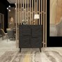 HANAH HOME Komoda Makro Black - slika 1