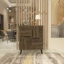 HANAH HOME Komoda Makro Walnut - slika 1