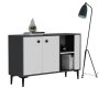 HANAH HOME Komoda Sahra Anthracite White - slika 2