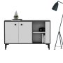HANAH HOME Komoda Sahra Anthracite White - slika 3