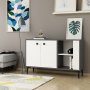 HANAH HOME Komoda Sahra Anthracite White - slika 1