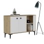 HANAH HOME Komoda Sahra Sapphire Oak White - slika 2
