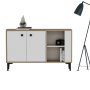 HANAH HOME Komoda Sahra Sapphire Oak White - slika 3