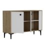 HANAH HOME Komoda Sahra Sapphire Oak White - slika 4