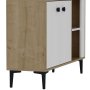 HANAH HOME Komoda Sahra Sapphire Oak White - slika 5