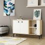 HANAH HOME Komoda Sahra Sapphire Oak White - slika 1