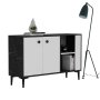 HANAH HOME Komoda Sahra Black Marble White - slika 2