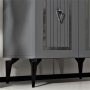 HANAH HOME Komoda Capri Anthracite Silver - slika 4