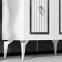 HANAH HOME Komoda Capri White Silver - slika 4