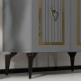 HANAH HOME Komoda Capri Anthracite Gold - slika 4