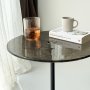 HANAH HOME Solis Black Bronze Set bočnih stolova - slika 4