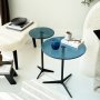 HANAH HOME Solis Black Blue Set bočnih stolova - slika 3