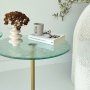 HANAH HOME Solis Gold Transparent Set bočnih stolova - slika 3