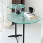 HANAH HOME Solis Transparent Black Set bočnih stolova - slika 3