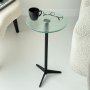 HANAH HOME Solis Transparent Black Set bočnih stolova - slika 4