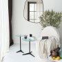 HANAH HOME Solis Transparent Black Set bočnih stolova - slika 1