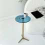 HANAH HOME Solis Gold Blue Set bočnih stolova - slika 5