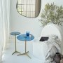 HANAH HOME Solis Gold Blue Set bočnih stolova - slika 1