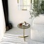HANAH HOME Solis Gold Bronze Set bočnih stolova - slika 2