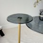 HANAH HOME Solis Gold Fume Set bočnih stolova - slika 4