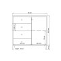 HANAH HOME Komoda Nil 103 White - slika 4