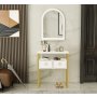 HANAH HOME Komoda Mipa Mirrored White - slika 1