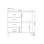 HANAH HOME Komoda Henna 1702 White - slika 4