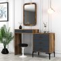 HANAH HOME Komoda Lizbon 543 Walnut Anthracite - slika 2