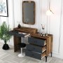 HANAH HOME Komoda Lizbon 543 Walnut Anthracite - slika 3